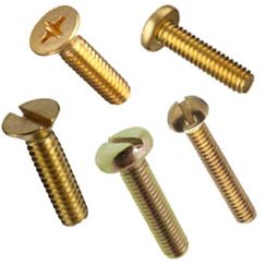 MTS SCREW CHEESE SLOT BRASS 8BA X 1/8